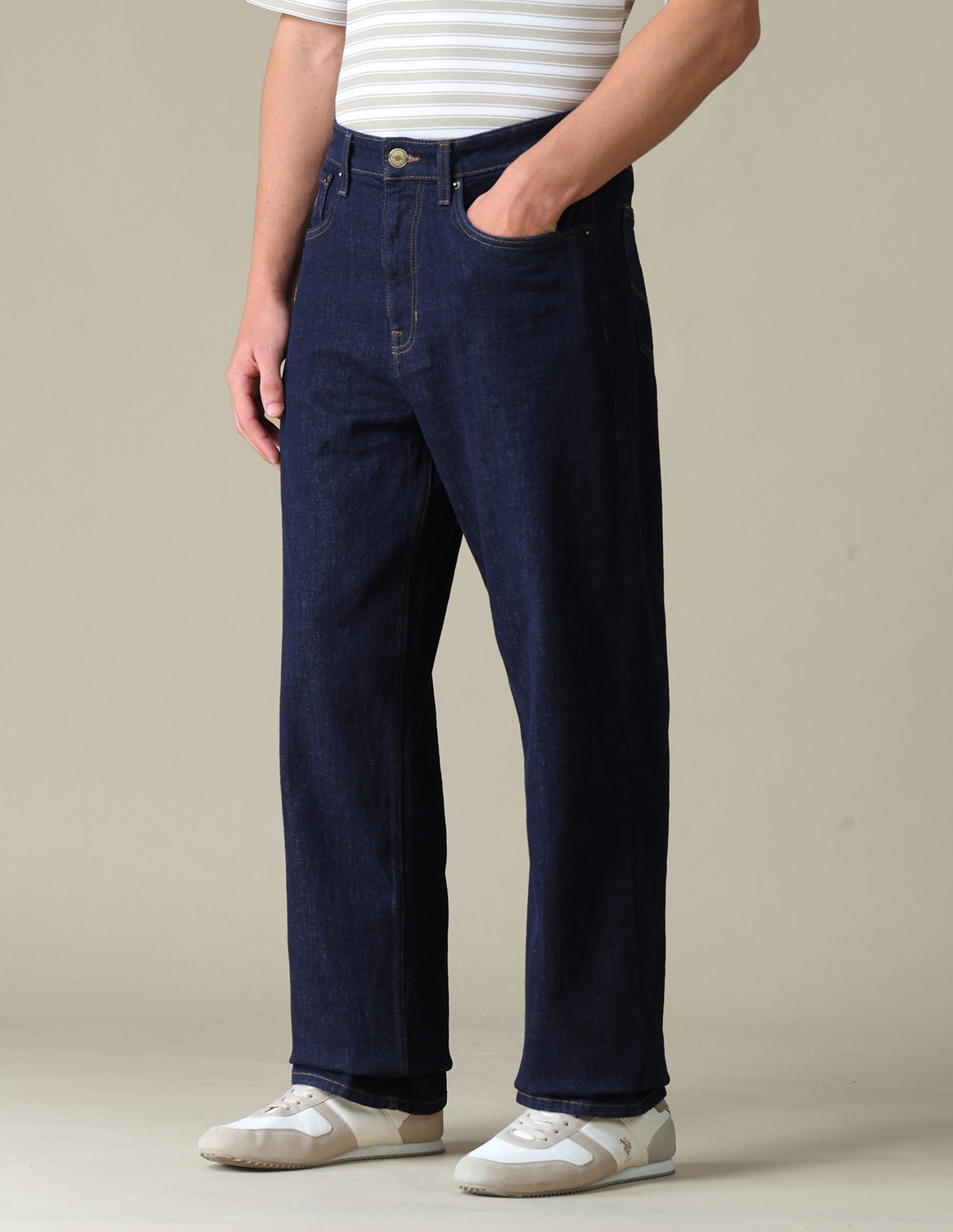 Image of U.S. Polo Assn. Denim Co. Loose Fit Men Blue Jeans