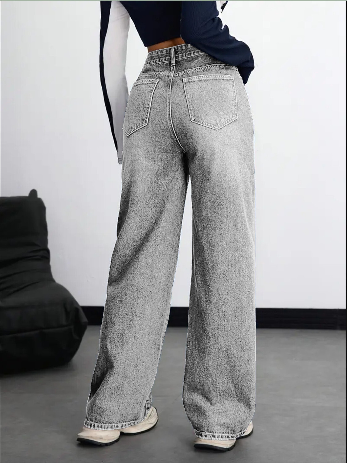 Image of Nifty Relaxed Fit Women Grey Jeans