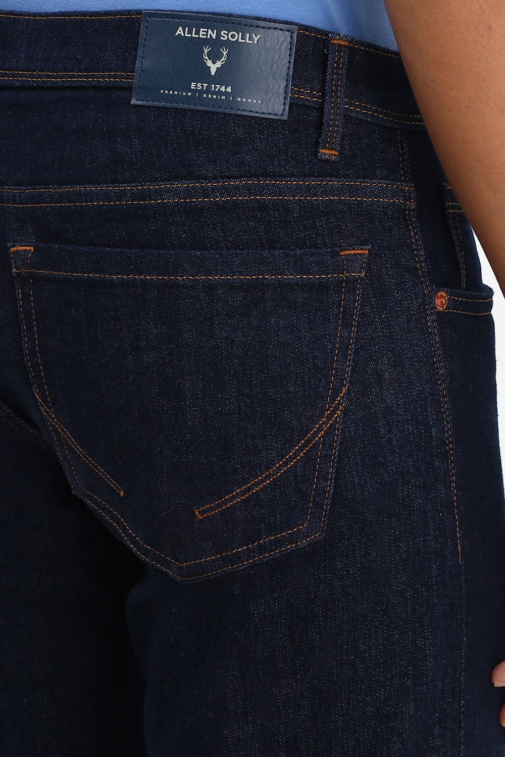 Image of Allen Solly Regular Men Blue Jeans