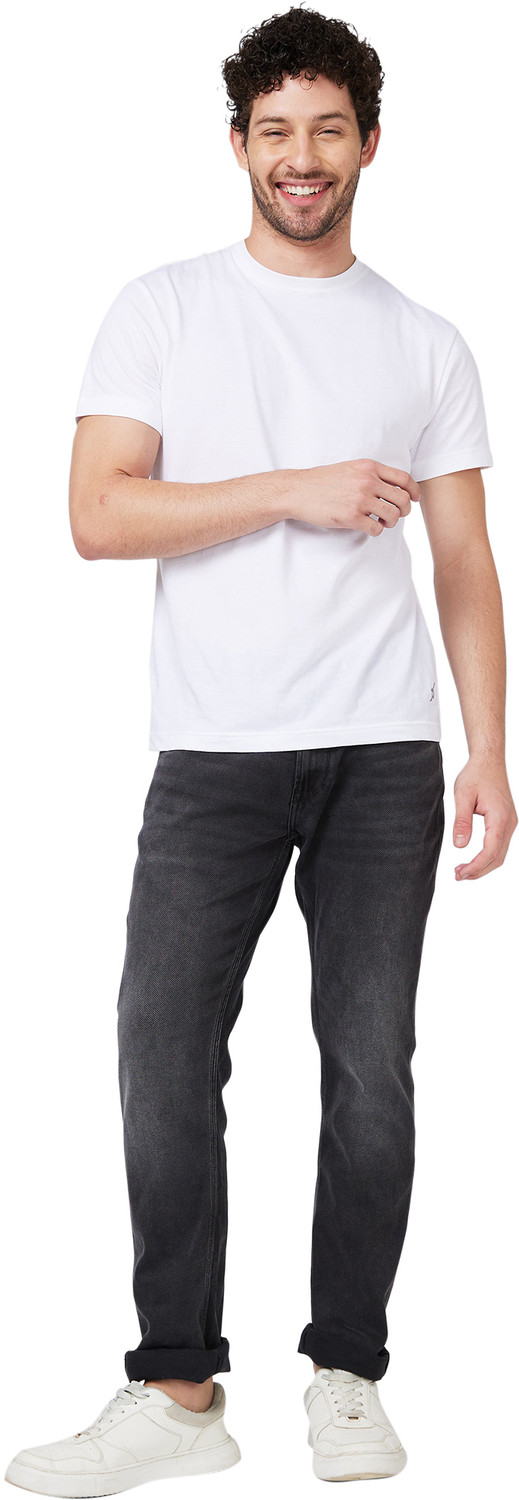 Image of Spykar Regular Men Black Jeans
