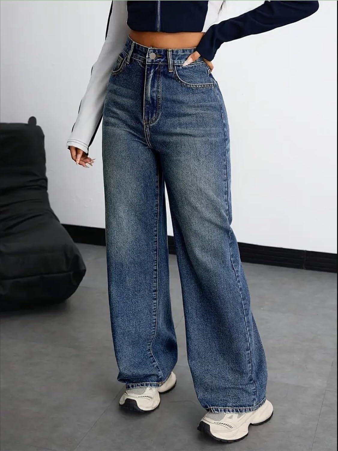 Image of Crezelle Loose Fit Women Blue Jeans