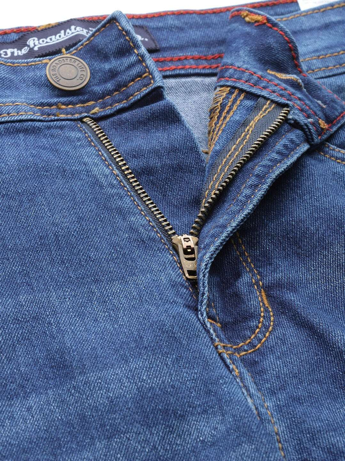Image of Roadster Slim Men Dark Blue Jeans
