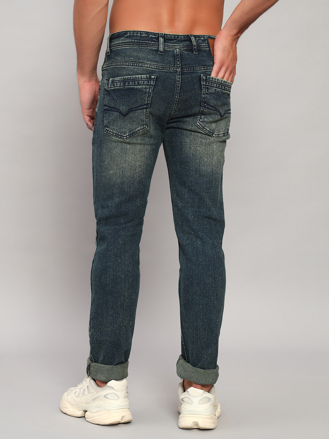 Image of CANTABIL Regular Men Green Jeans