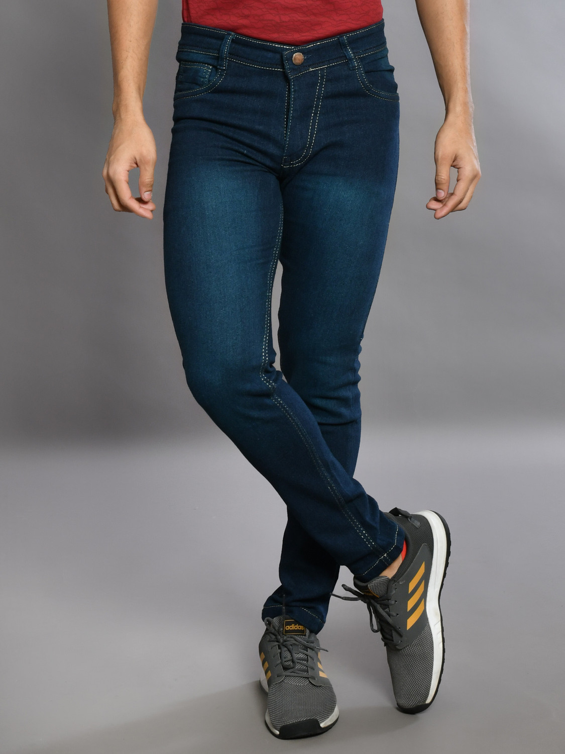 Image of Lzard Regular Men Dark Blue Jeans