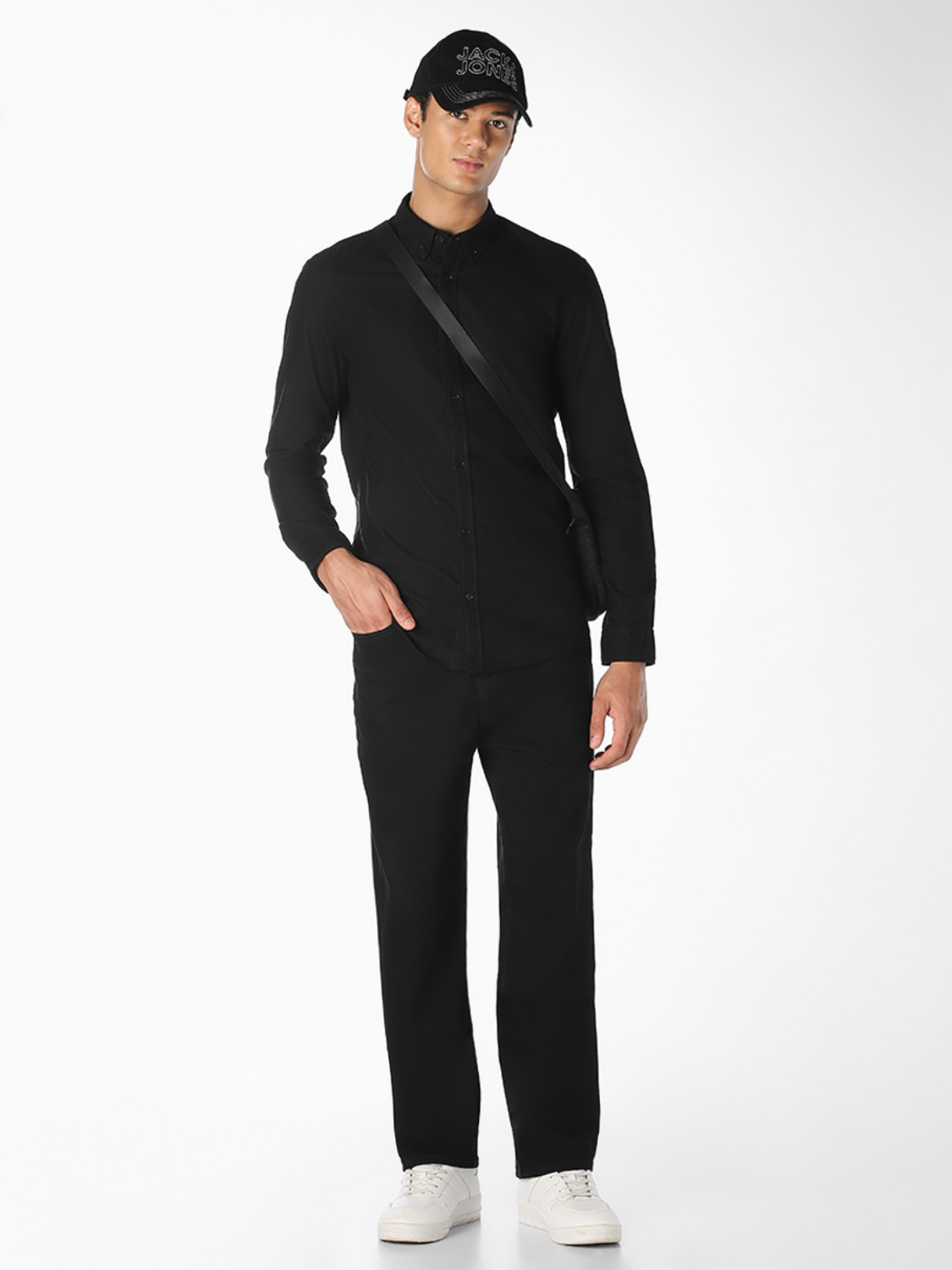 Image of JACK & JONES Loose Fit Men Black Jeans