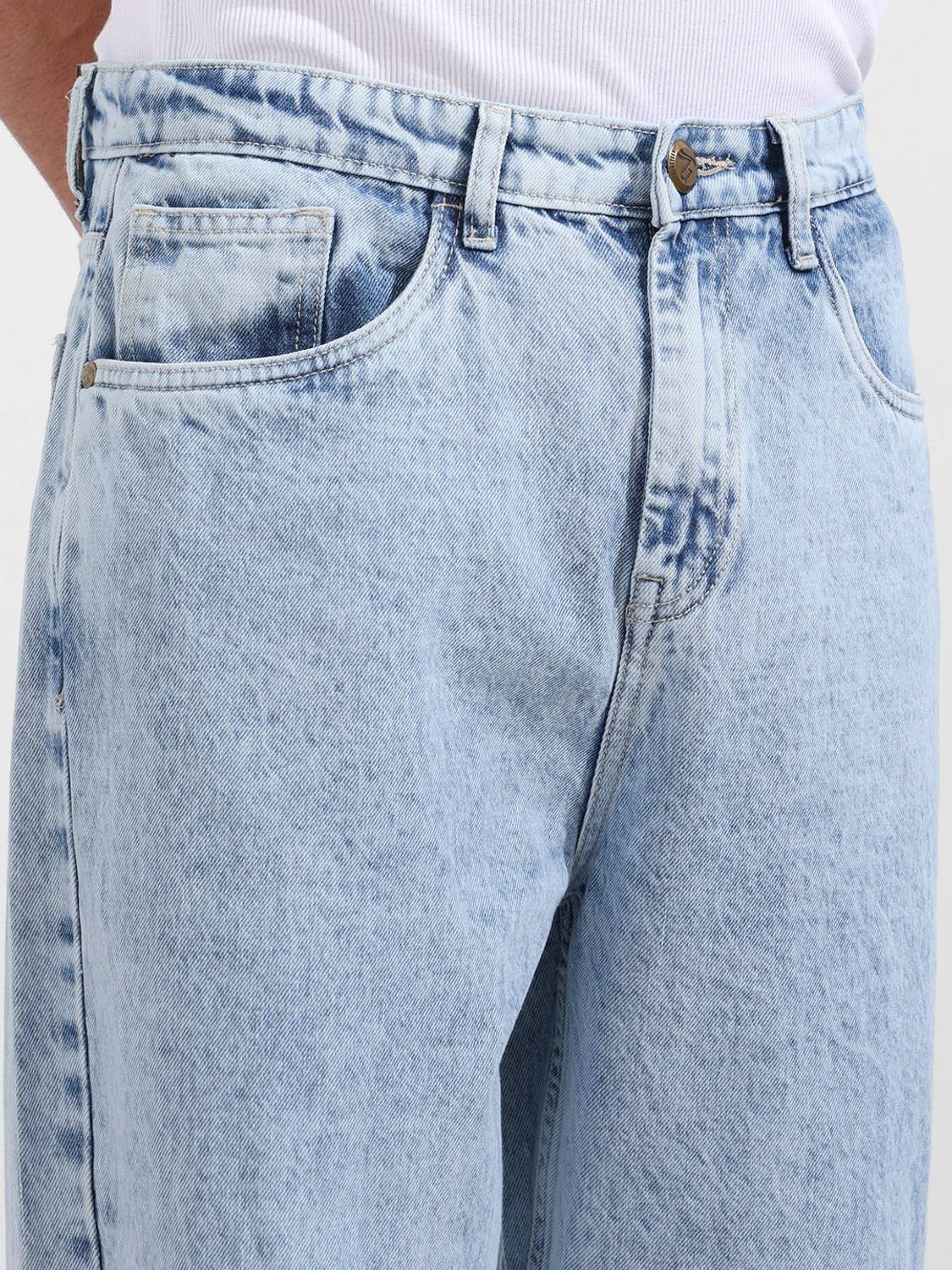 The Indian Garage Co. Men Blue Jeans Relaxed Fit - Image 4