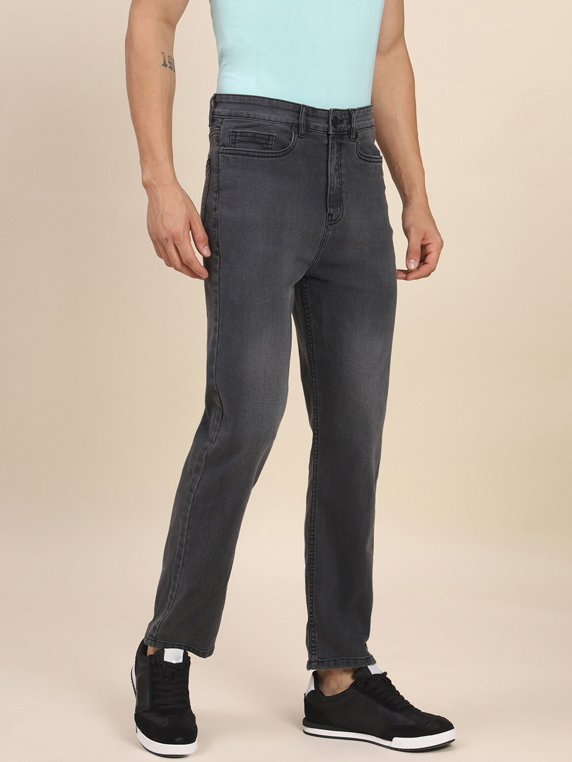 Image of Dennis Lingo Slim Men Grey Jeans