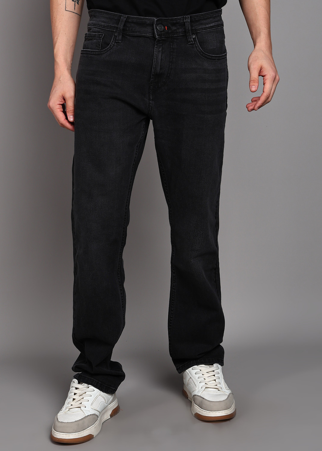 Image of KILLER Straight Fit Men Black Jeans