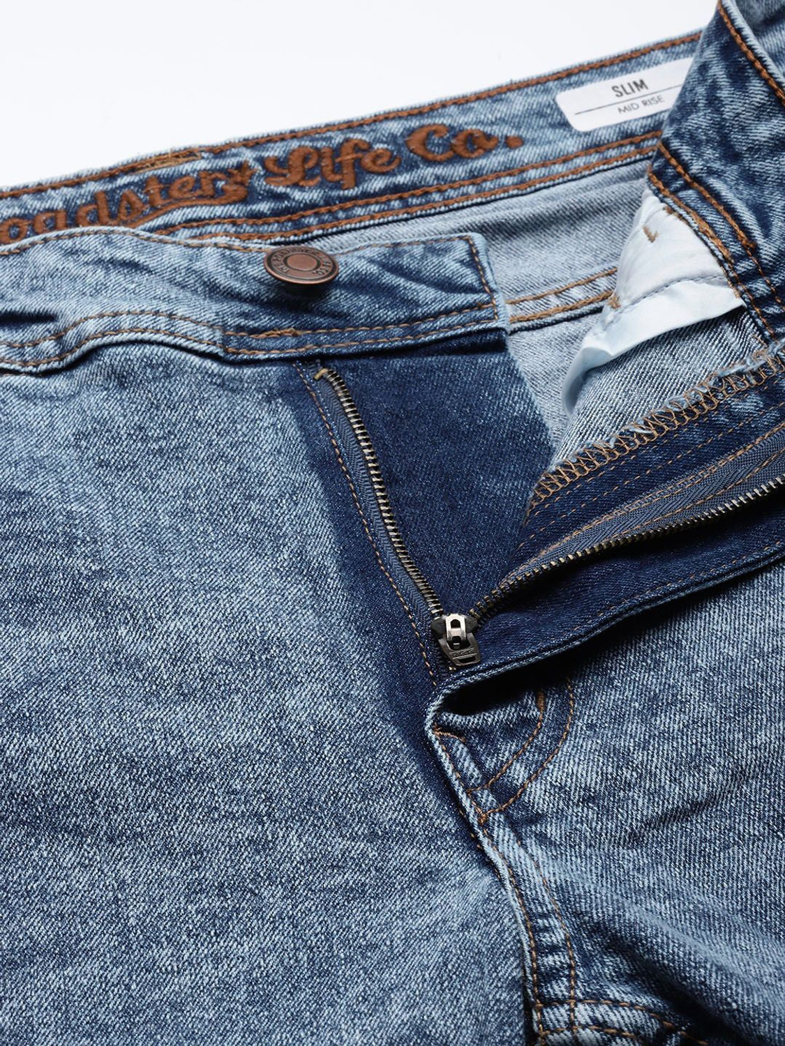 Image of Roadster Slim Men Blue Jeans