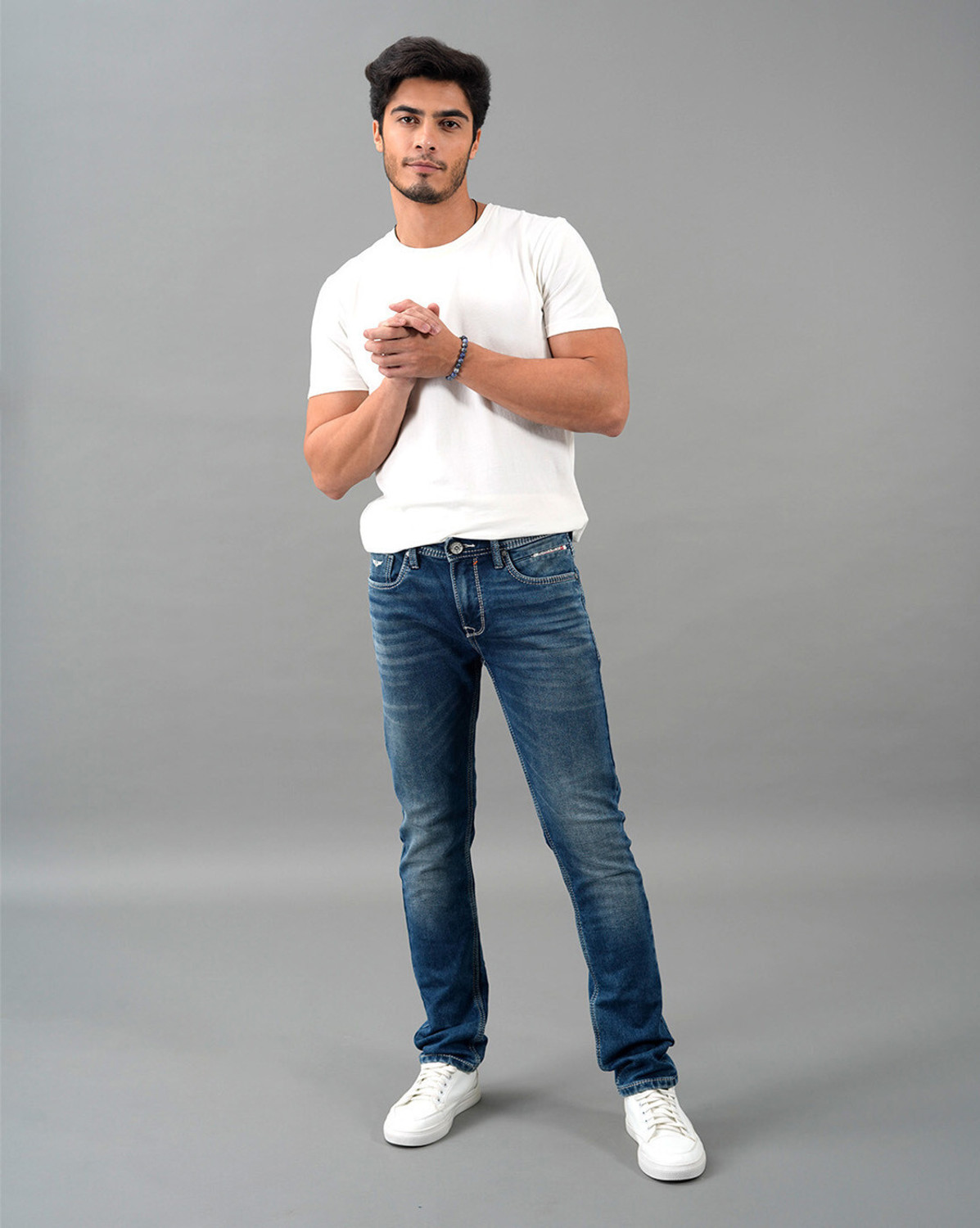 Image of ROOKIES Slim Men Dark Blue Jeans