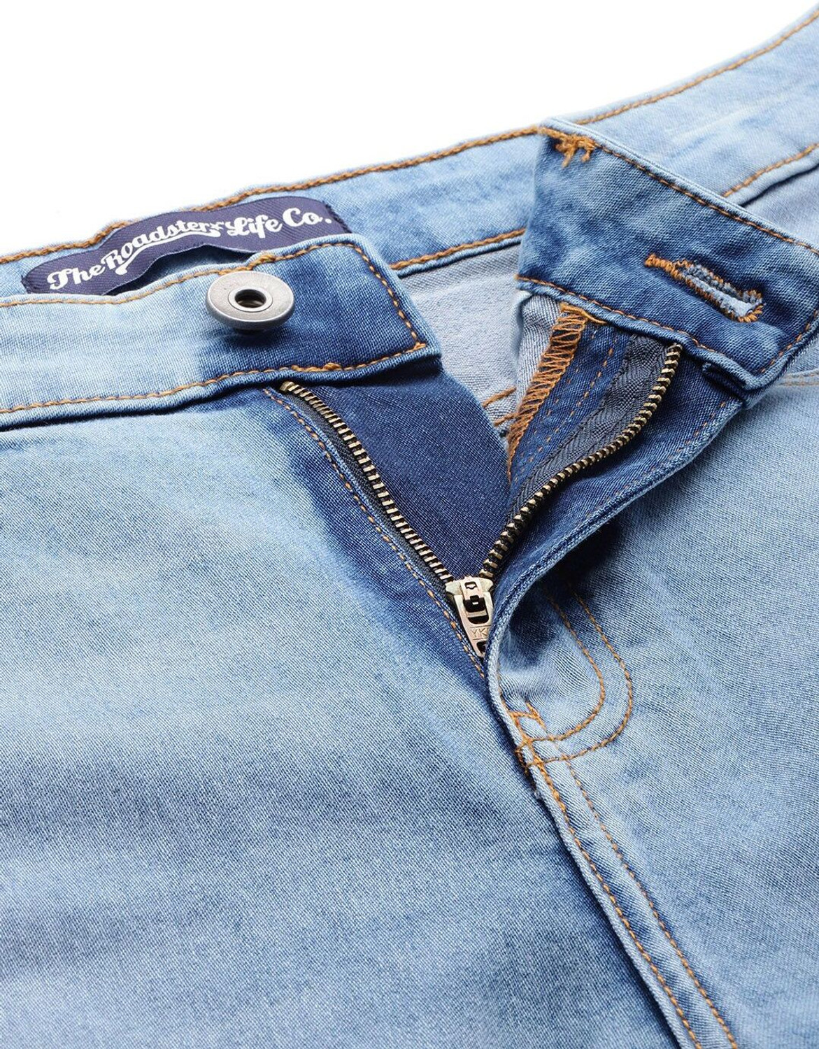 Image of Roadster Straight Fit Men Blue Jeans