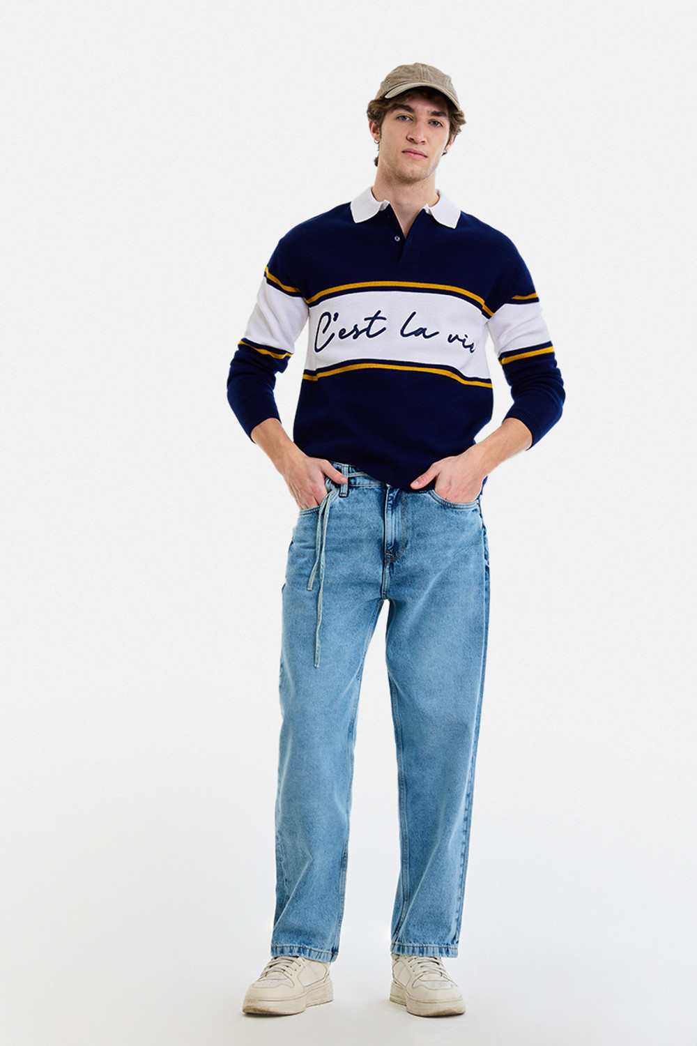 Image of Snitch Loose Fit Men Light Blue Jeans