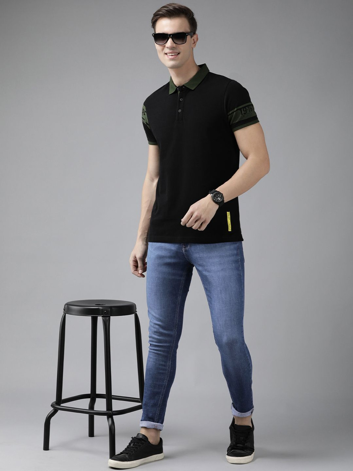 Image of Spykar Super Skinny Men Blue Jeans
