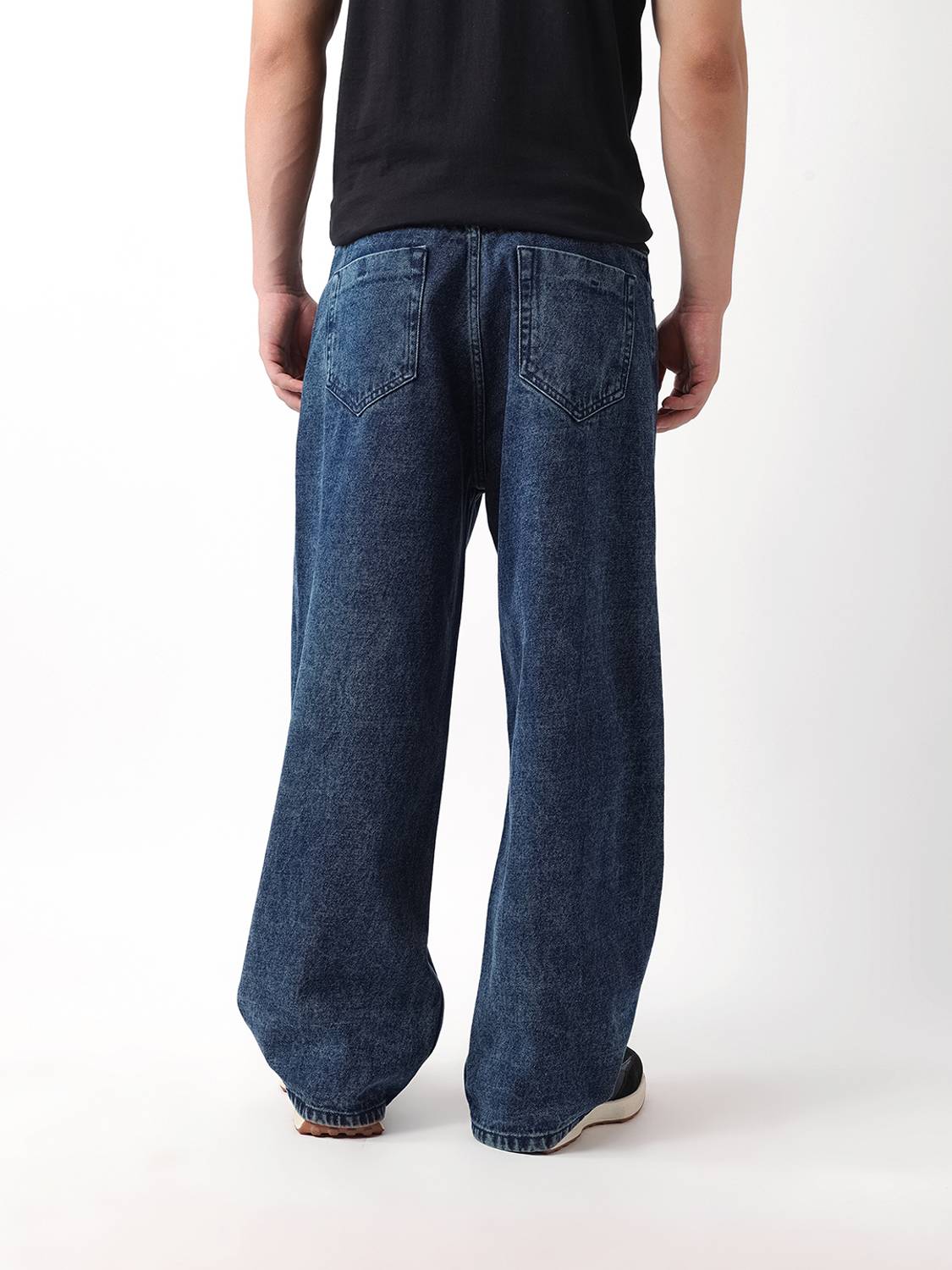 THE BEAR HOUSE Baggy Fit Men Blue Jeans - Image 2