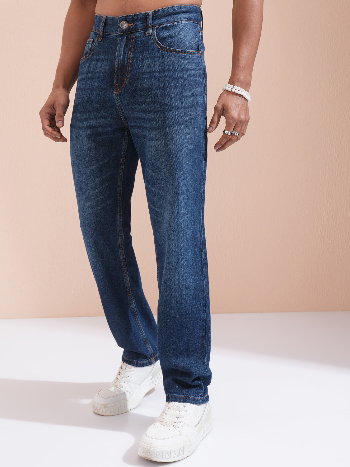 Image of HIGHLANDER Relaxed Fit Men Blue Jeans