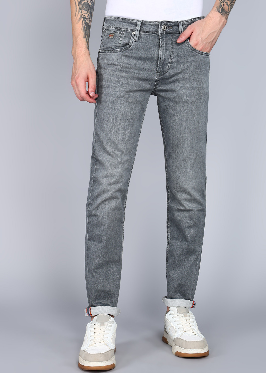 Image of KILLER Slim Men Grey Jeans