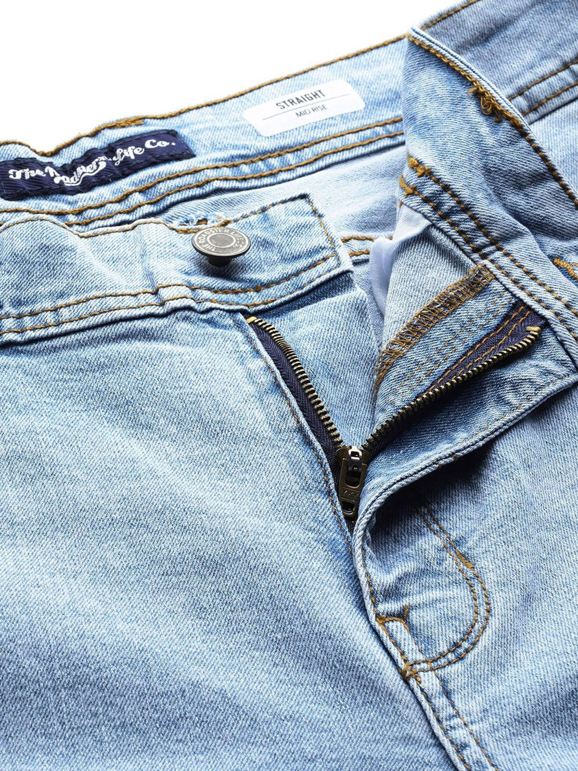 Image of Roadster Straight Fit Men Blue Jeans