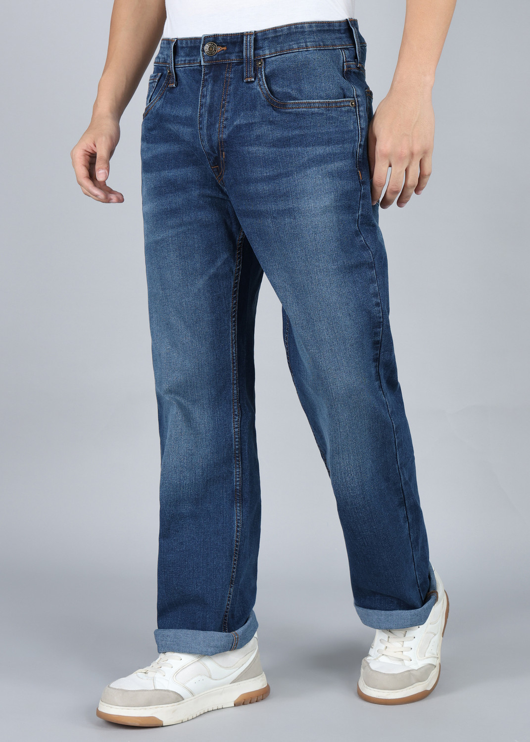 Image of U.S. Polo Assn. Denim Co. Boot-Leg Men Blue Jeans