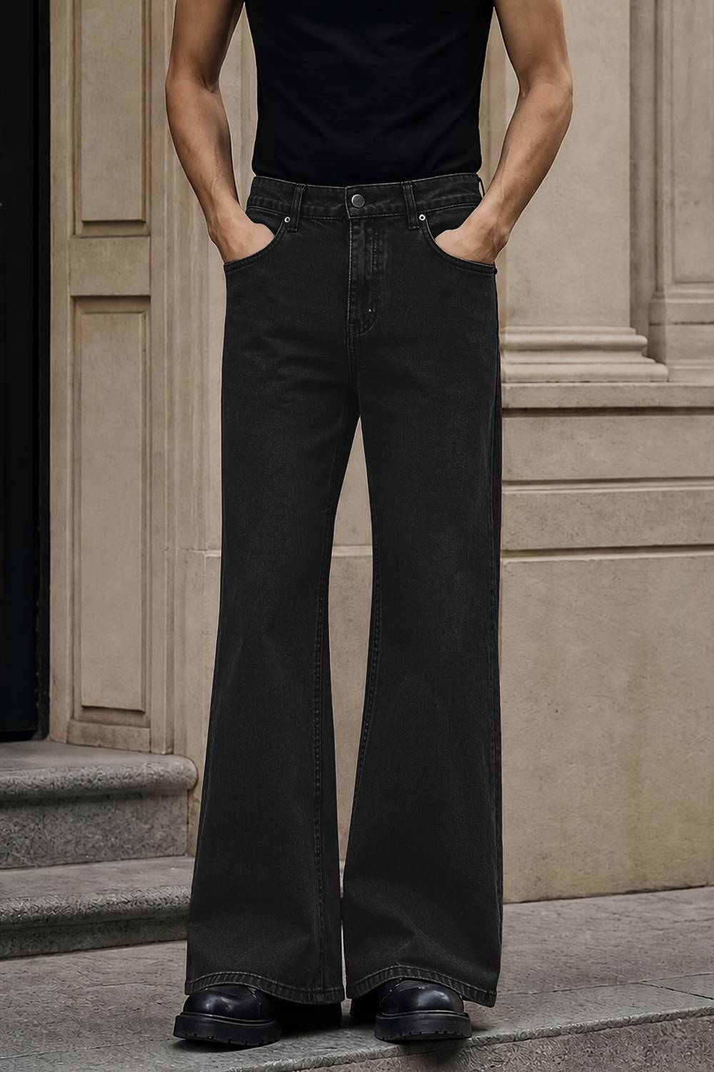 MOTREX Boot-Leg Men Black Jeans - Image 3