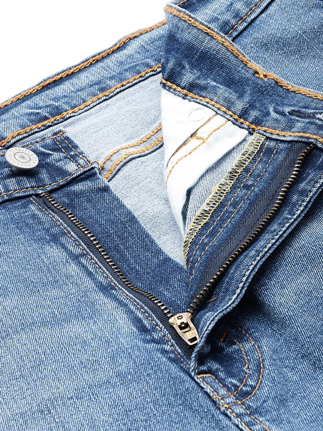 Image of LEVI'S 505 Straight Fit Men Blue Jeans