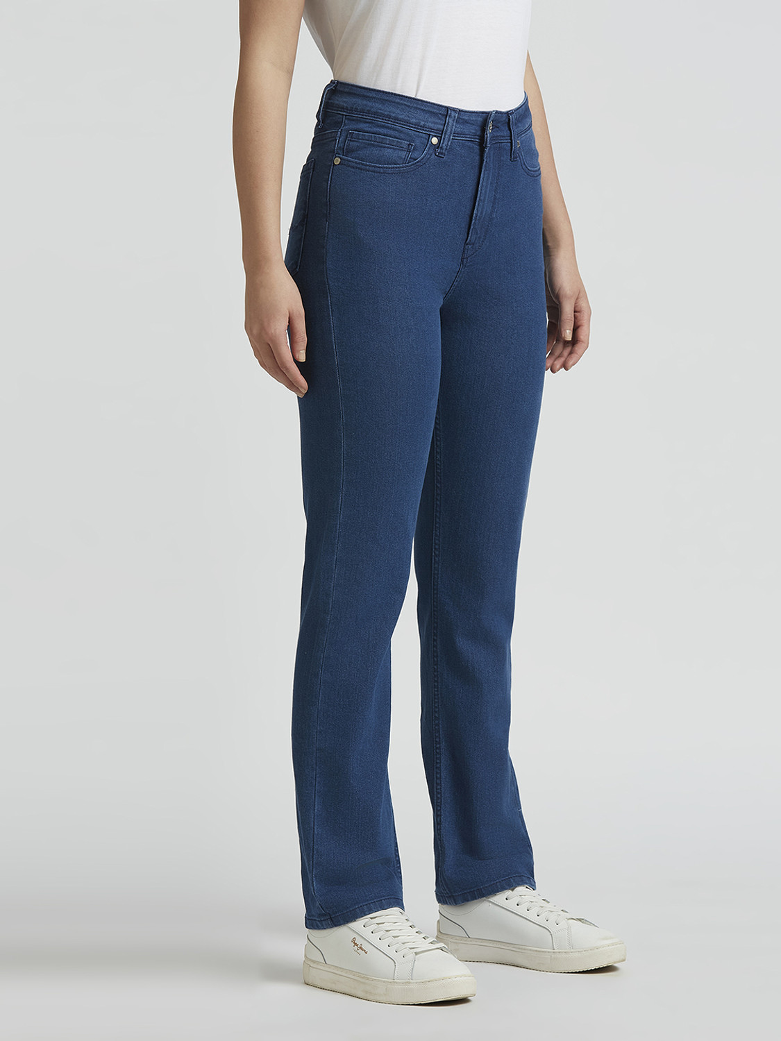 Image of Pepe Jeans Straight Fit Women Blue Jeans