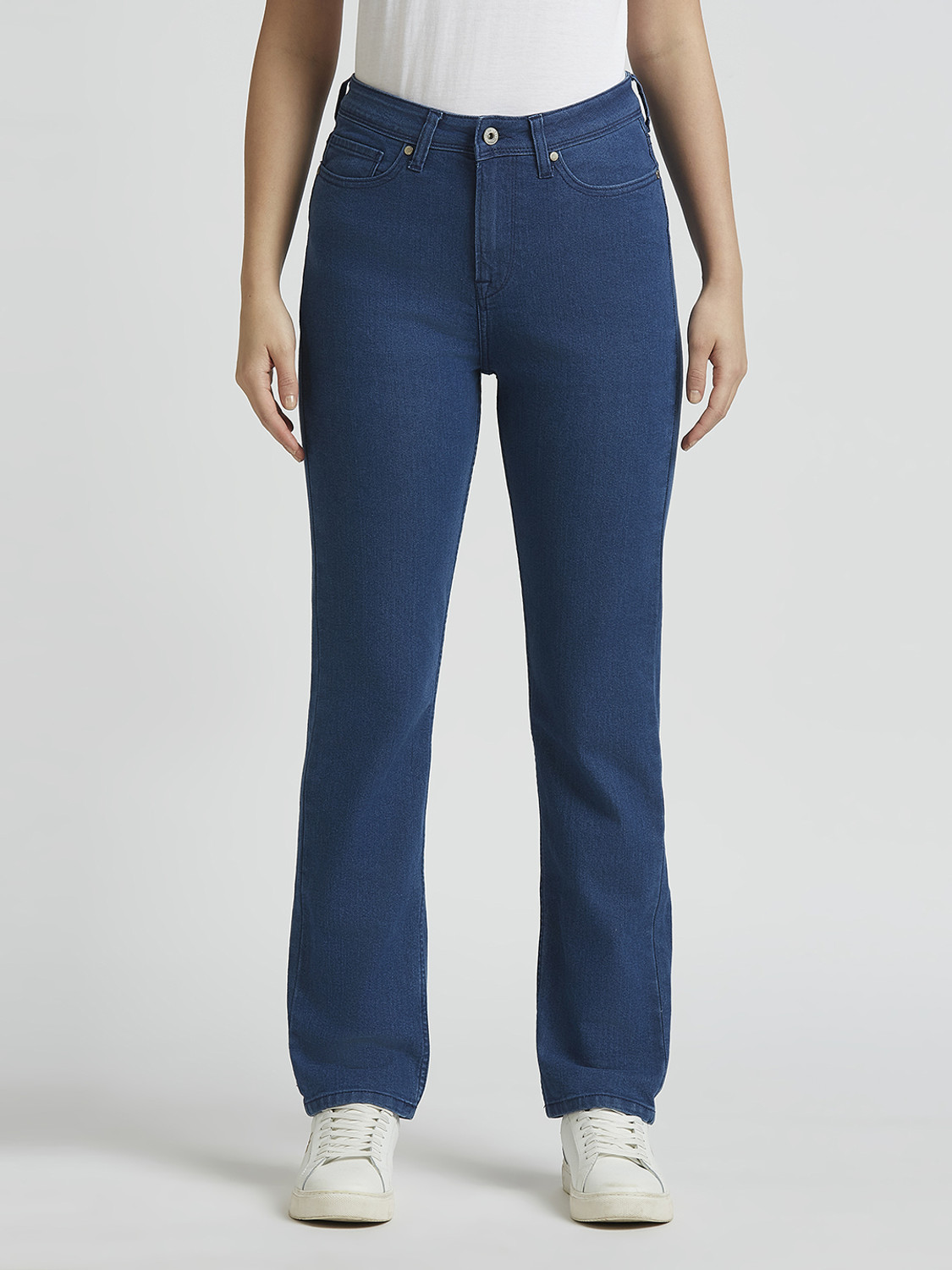 Image of Pepe Jeans Straight Fit Women Blue Jeans