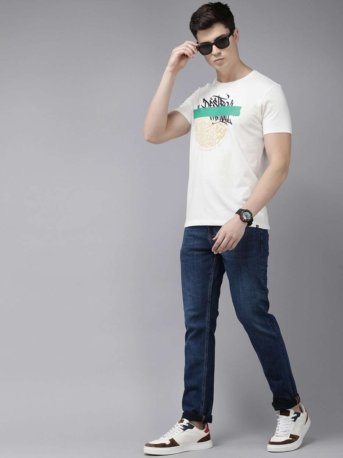Image of Spykar Skinny Men Blue Jeans