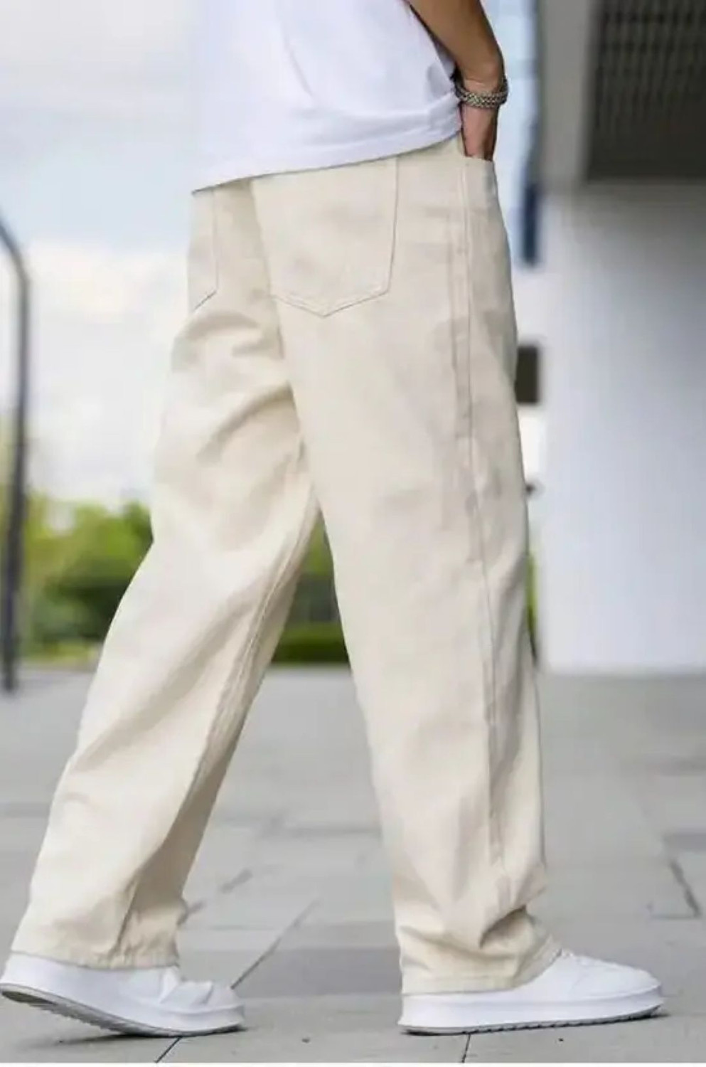 Image of moda star Regular Men Beige Jeans