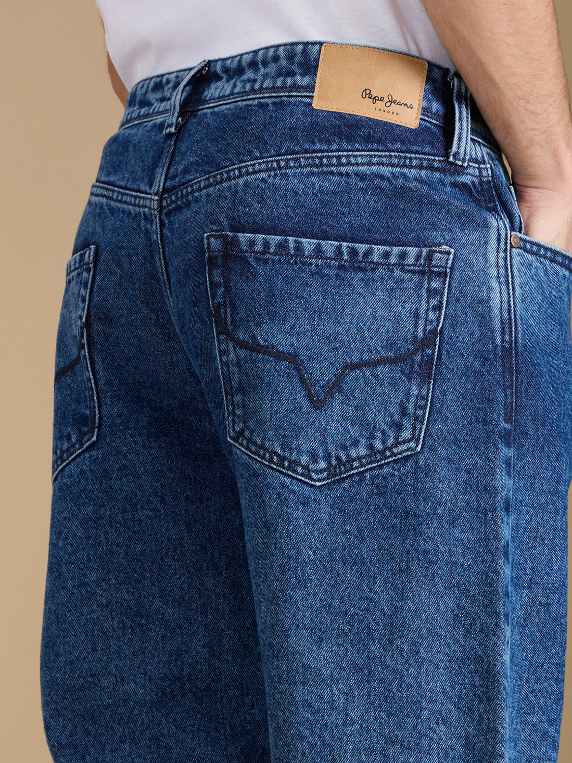 Image of Pepe Jeans Relaxed Fit Men Blue Jeans
