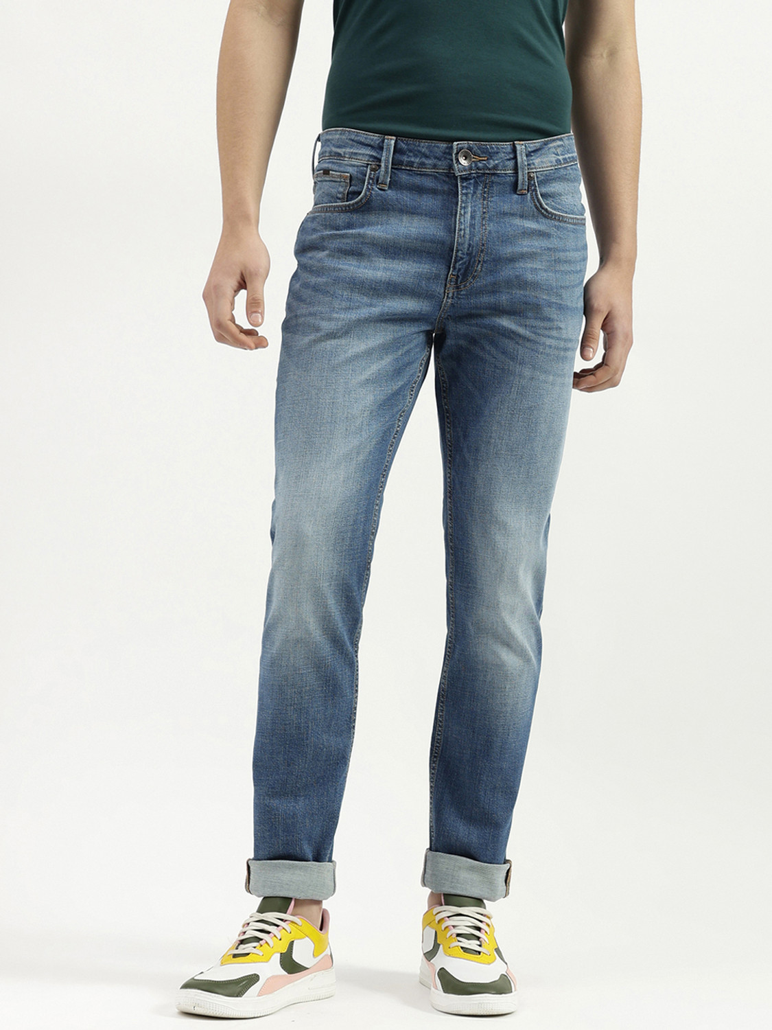Image of United Colors of Benetton Slim Men Blue Jeans