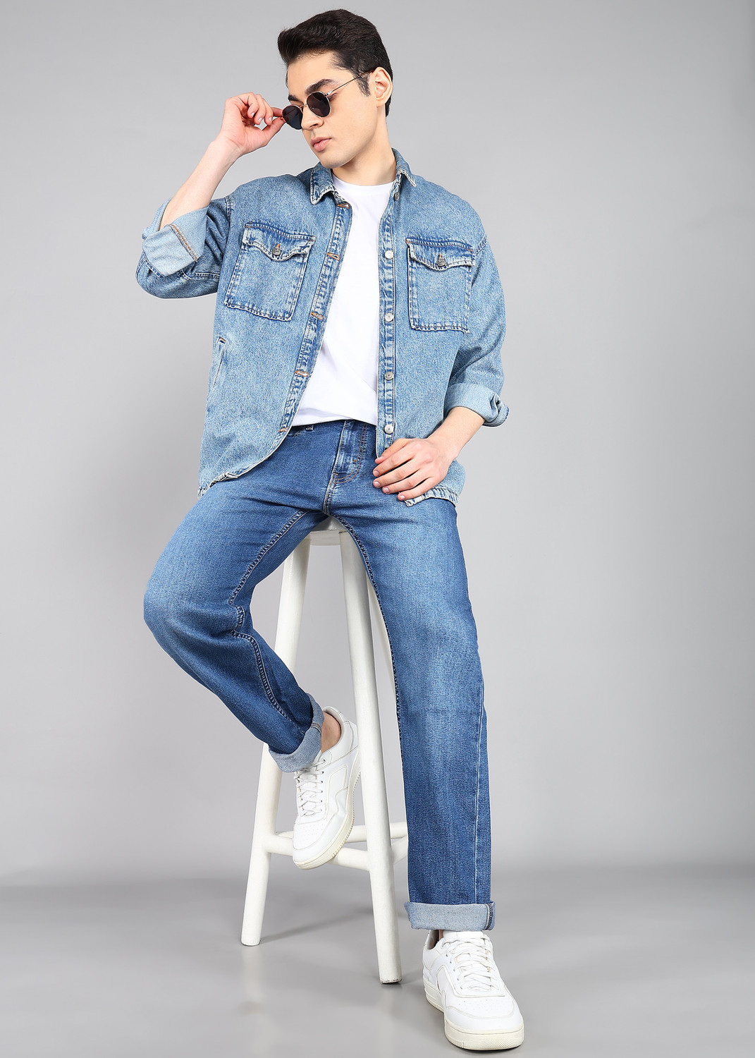 Image of LEVI'S 513 Straight Fit Men Blue Jeans