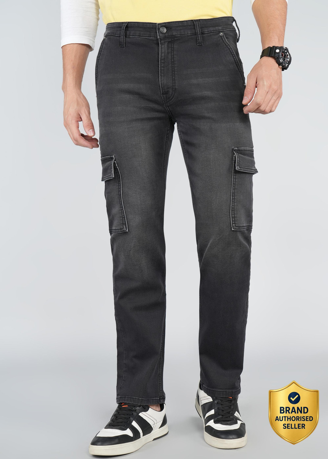 Image of Pepe Jeans Straight Fit Men Black Jeans