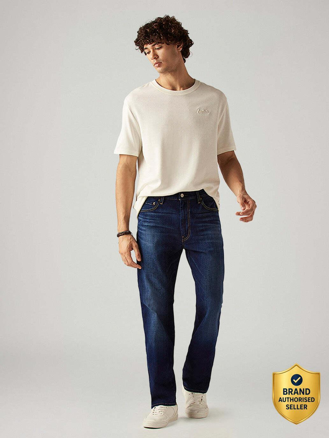 Image of LEVI'S Straight Fit Men Blue Jeans
