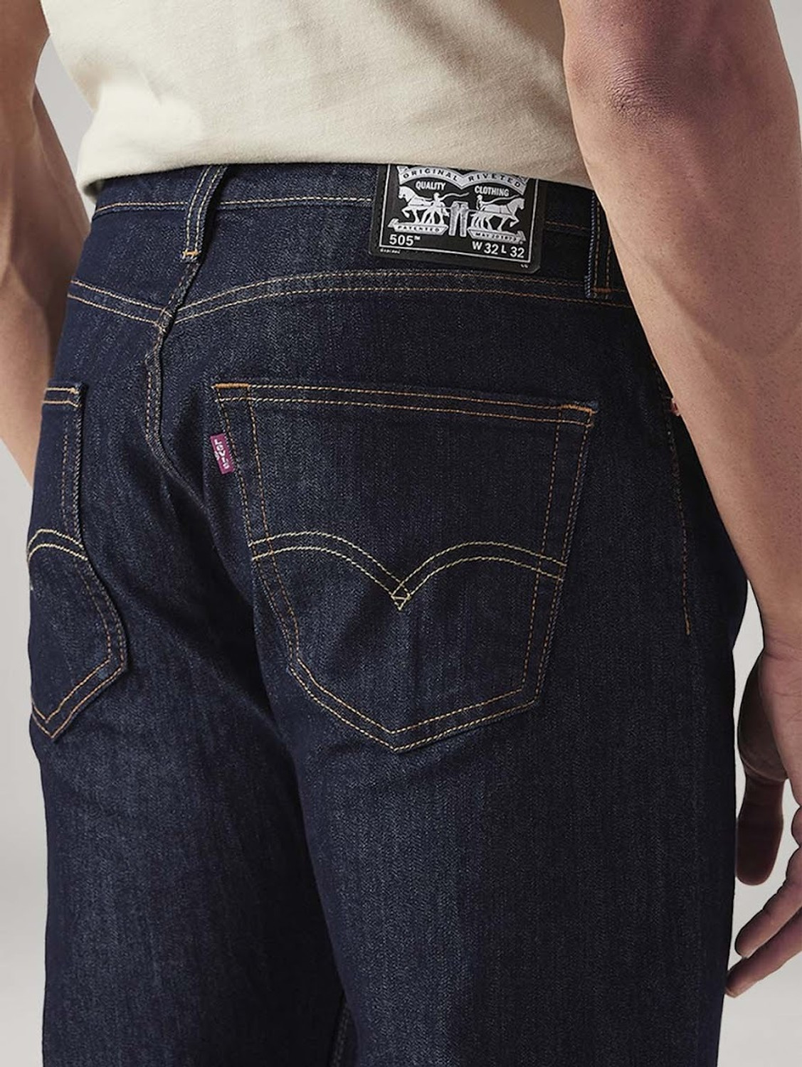 Image of LEVI'S Straight Fit Men Dark Blue Jeans