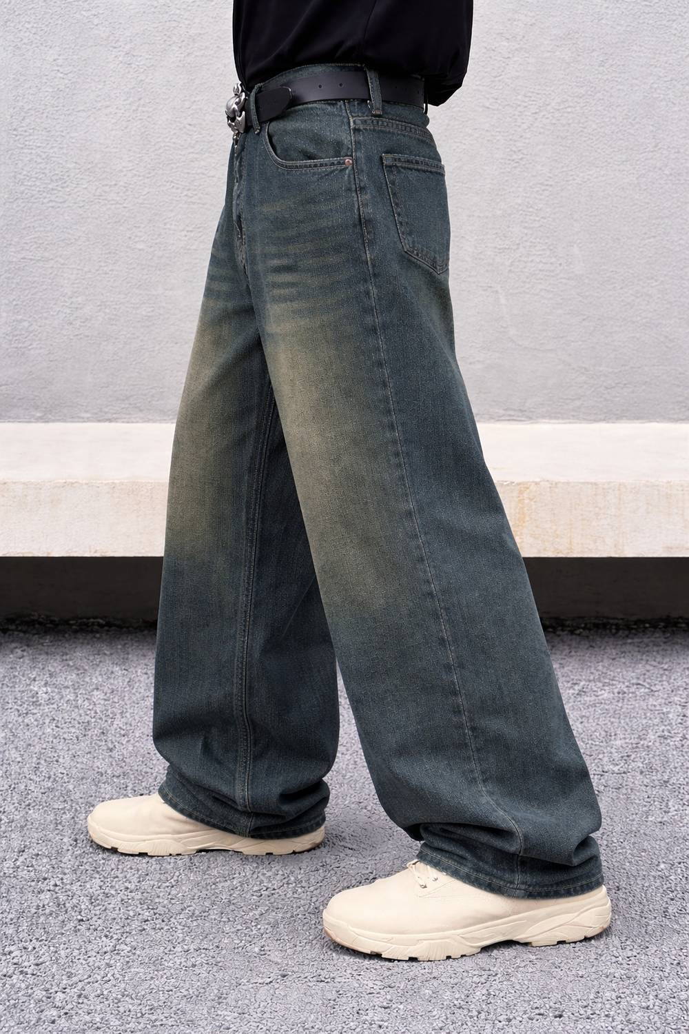 YMT Straight Fit Men Light Green Jeans - Image 3