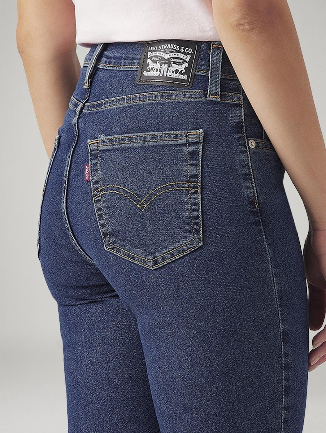 Image of LEVI'S Straight Fit Women Blue Jeans