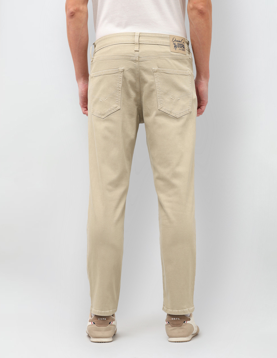 Image of U.S. Polo Assn. Denim Co. Regular Men Beige Jeans