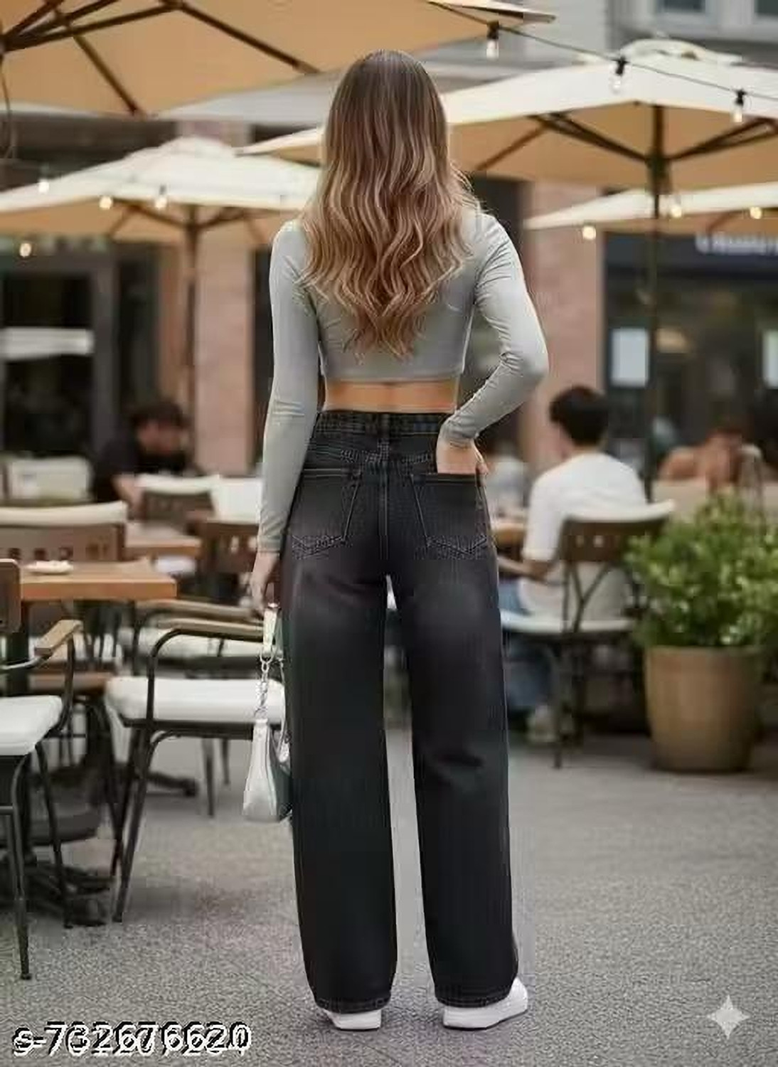 Image of DRZENTERPRISE Wide Leg Women Black Jeans