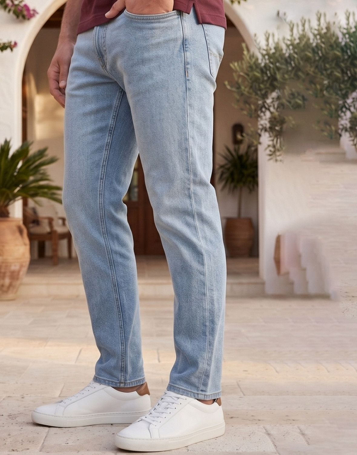 Image of LOUIS PHILIPPE Slim Men Blue Jeans