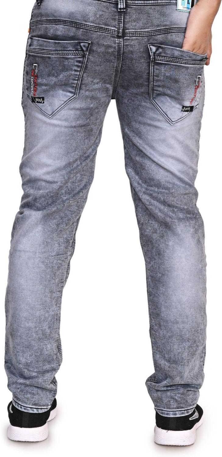Image of joyguru fashion Slim Men Grey Jeans