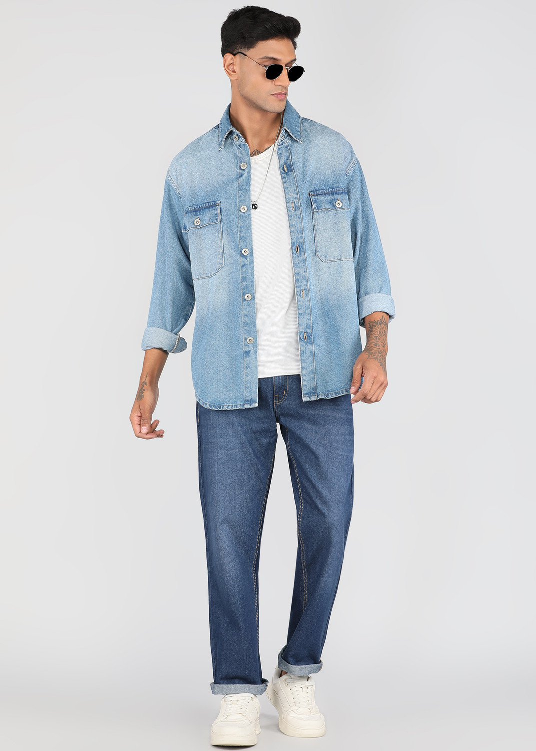 Image of Roadster Regular Men Blue Jeans