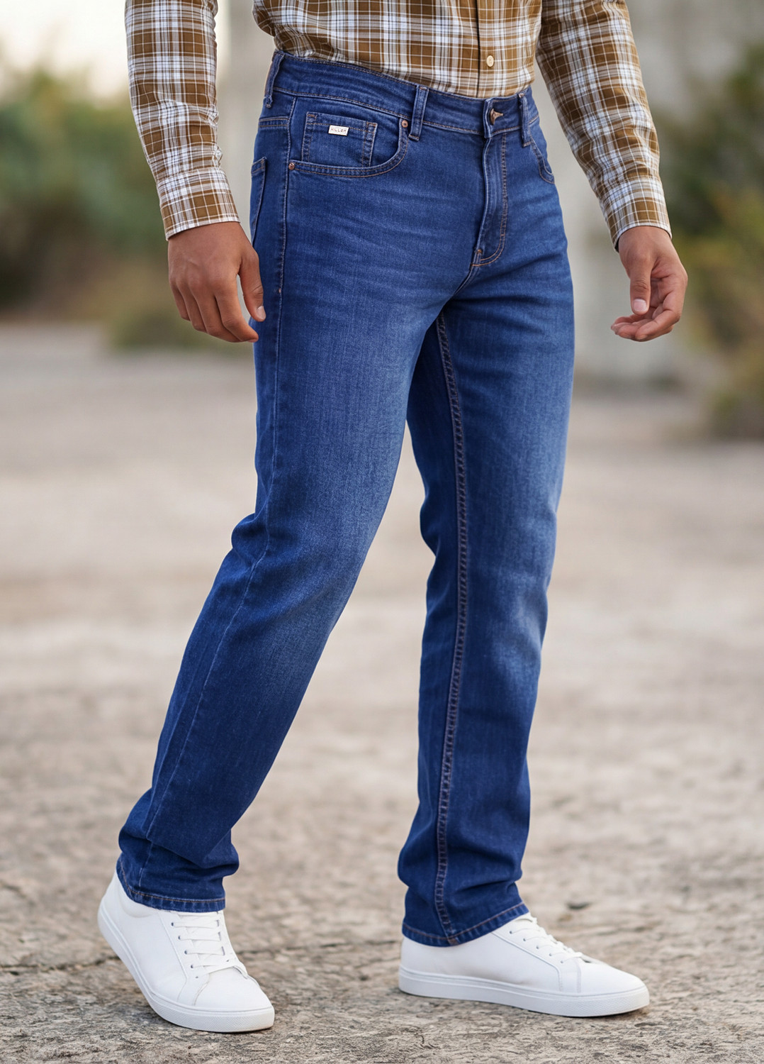 Image of KILLER Straight Fit Men Blue Jeans