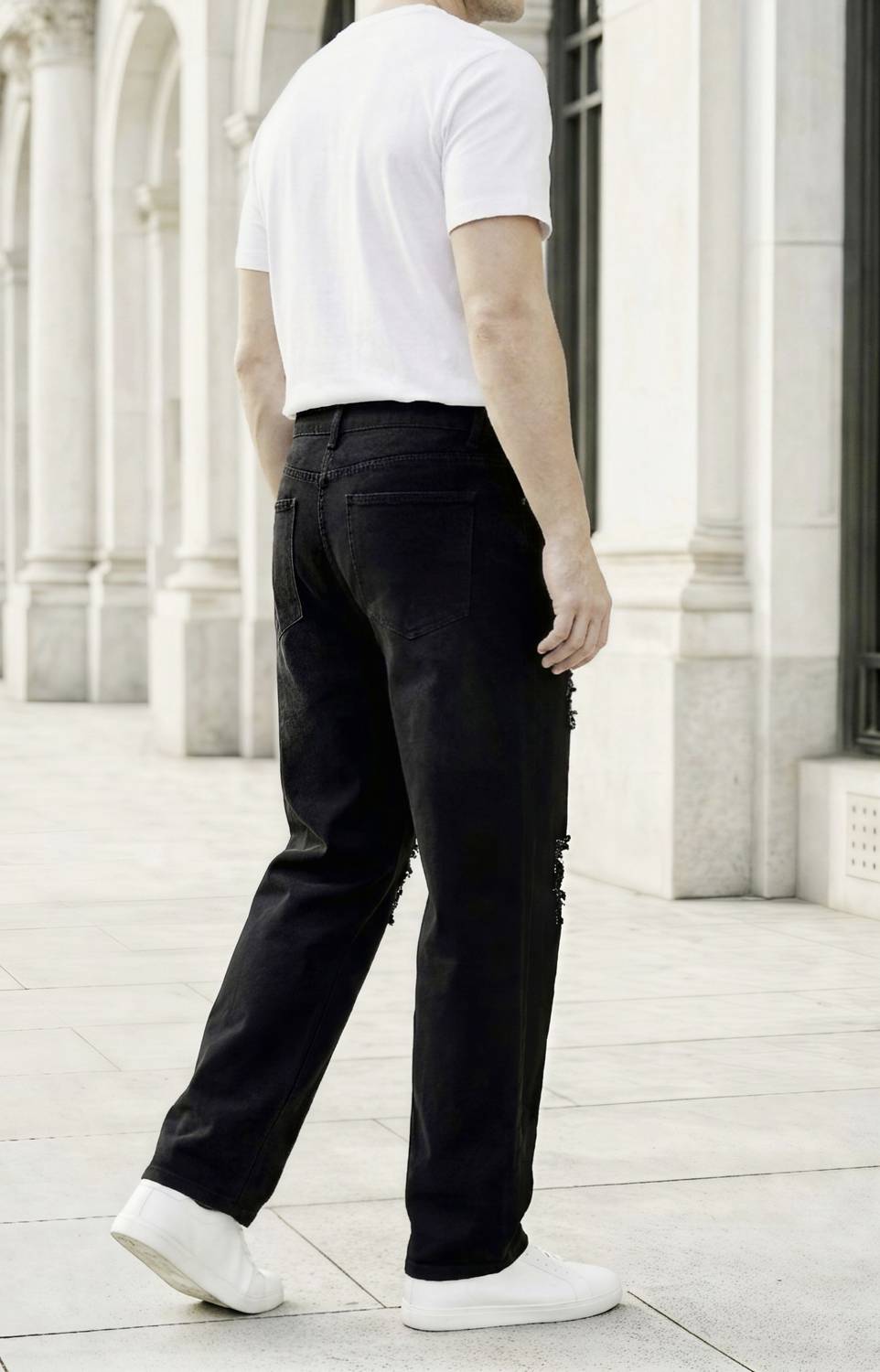 KAZAMAJEANS Loose Fit Black Jeans - Image 2