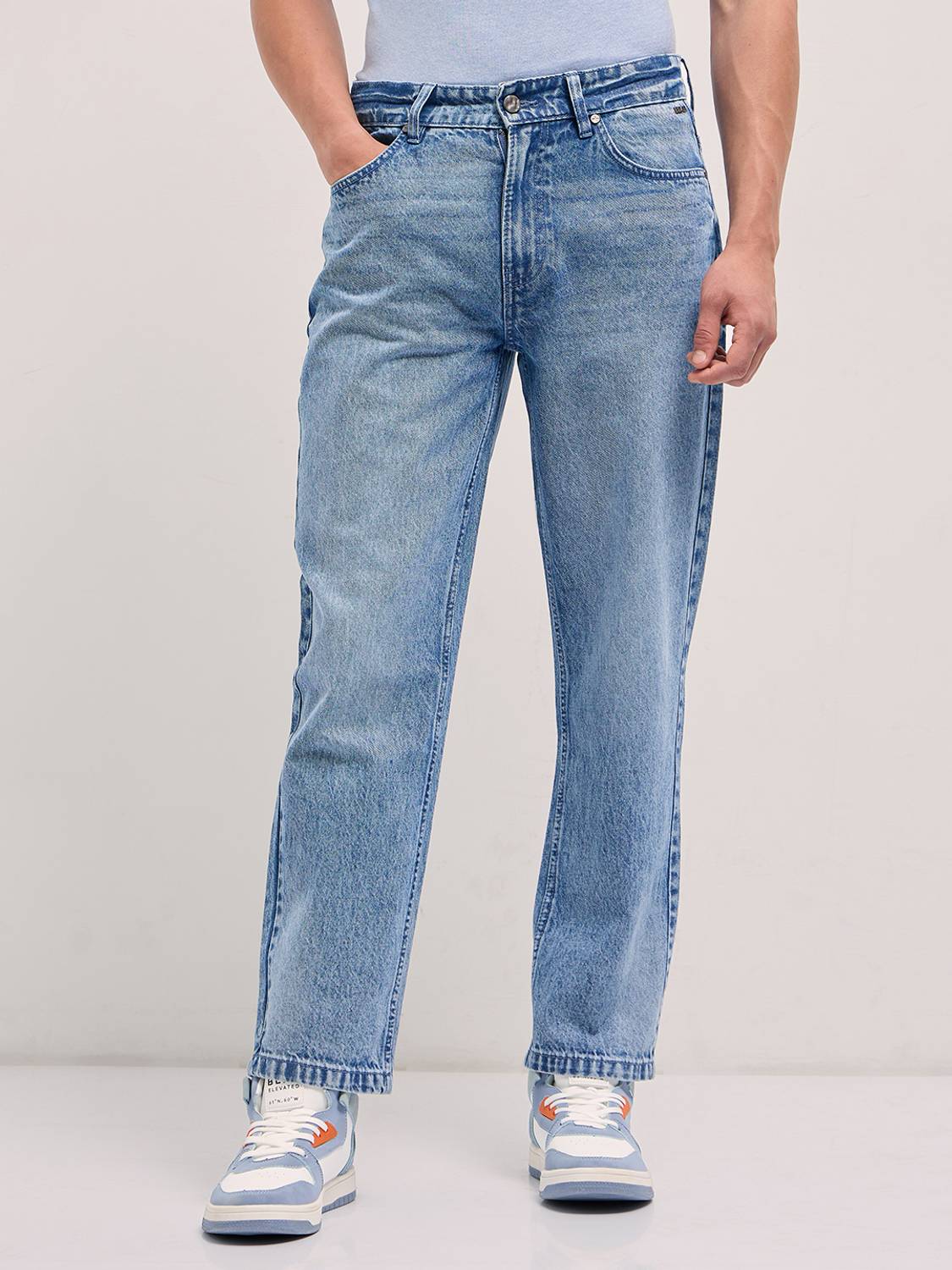 THE BEAR HOUSE Straight Fit Men Blue Jeans