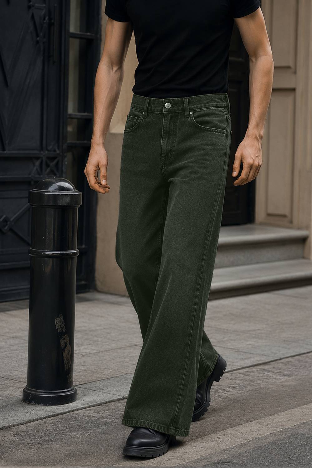 MOTREX Boot-Leg Men Dark Green Jeans - Image 4