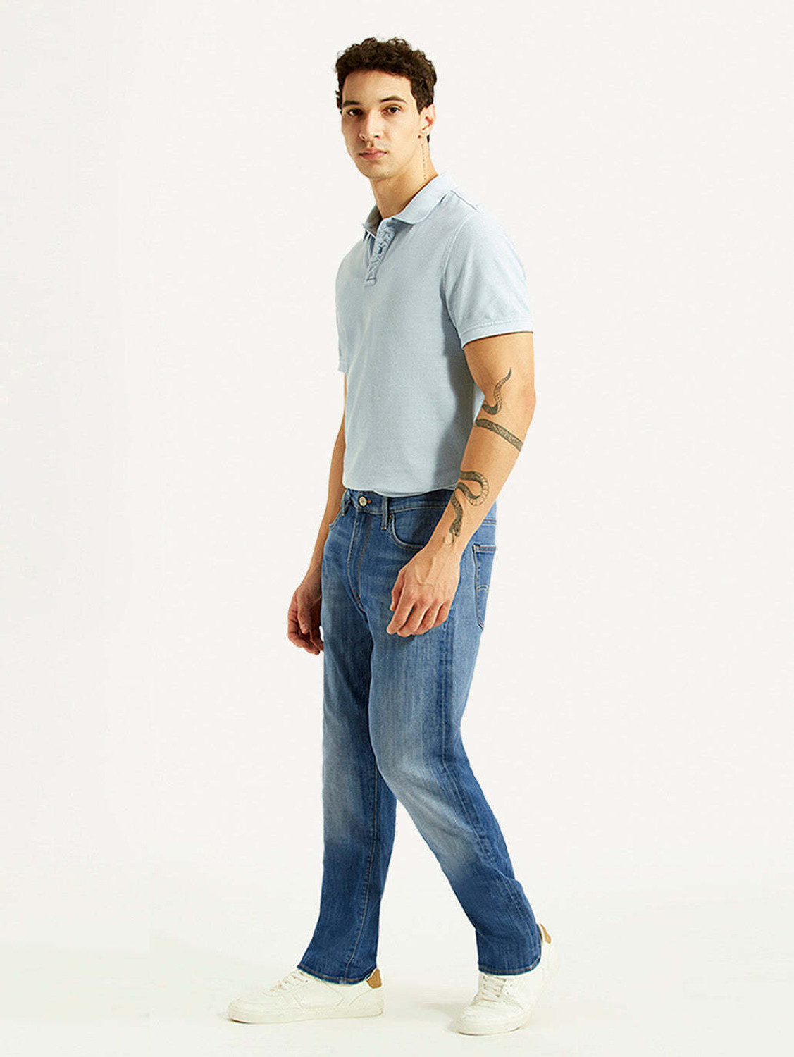 Image of LEVI'S Tapered Fit Men Blue Jeans