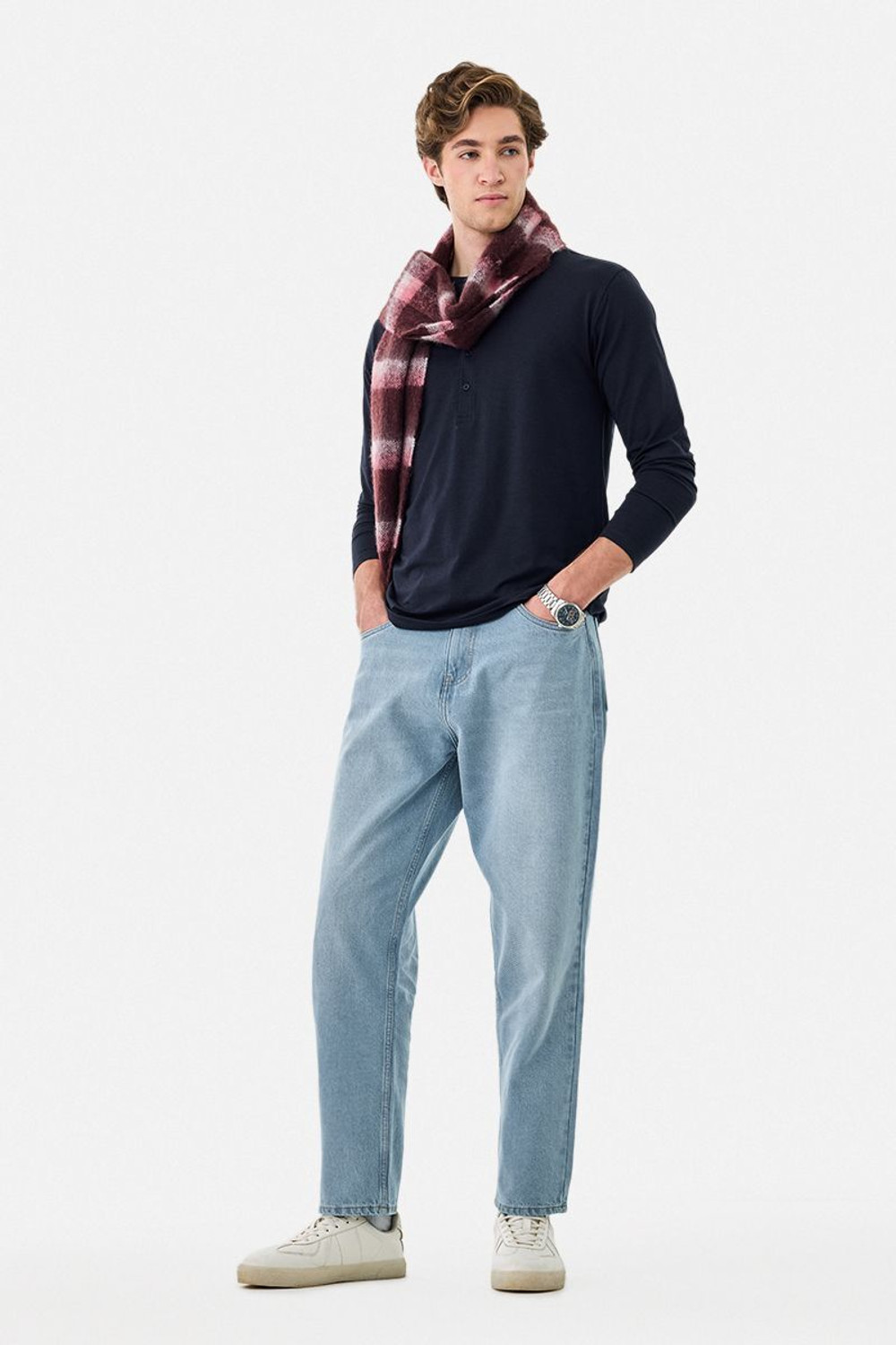 Image of Snitch Loose Fit Men Light Blue Jeans