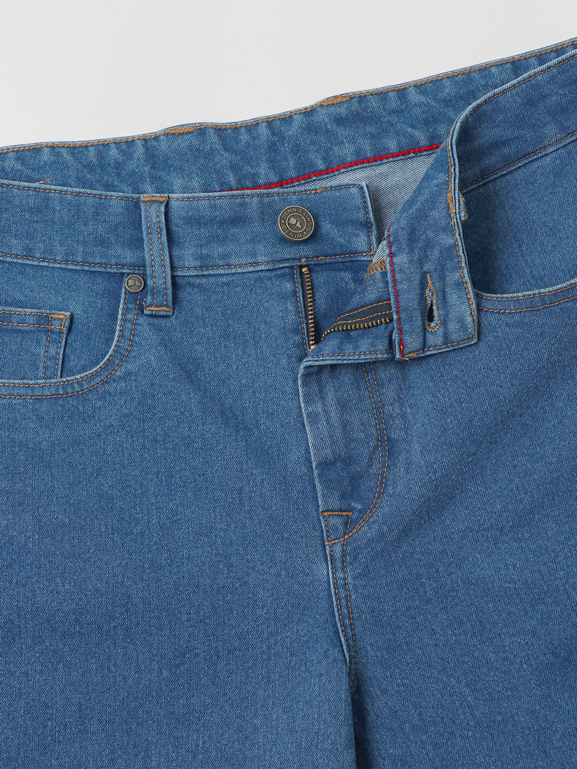 Image of Dennis Lingo Straight Fit Men Blue Jeans