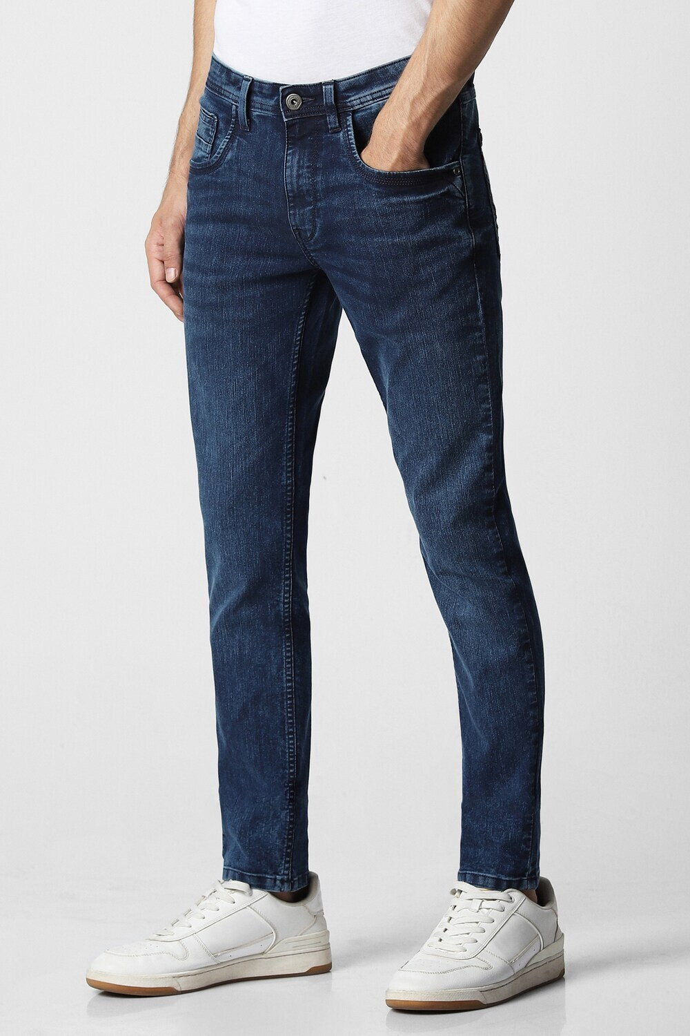 Image of VAN HEUSEN Skinny Men Dark Blue Jeans
