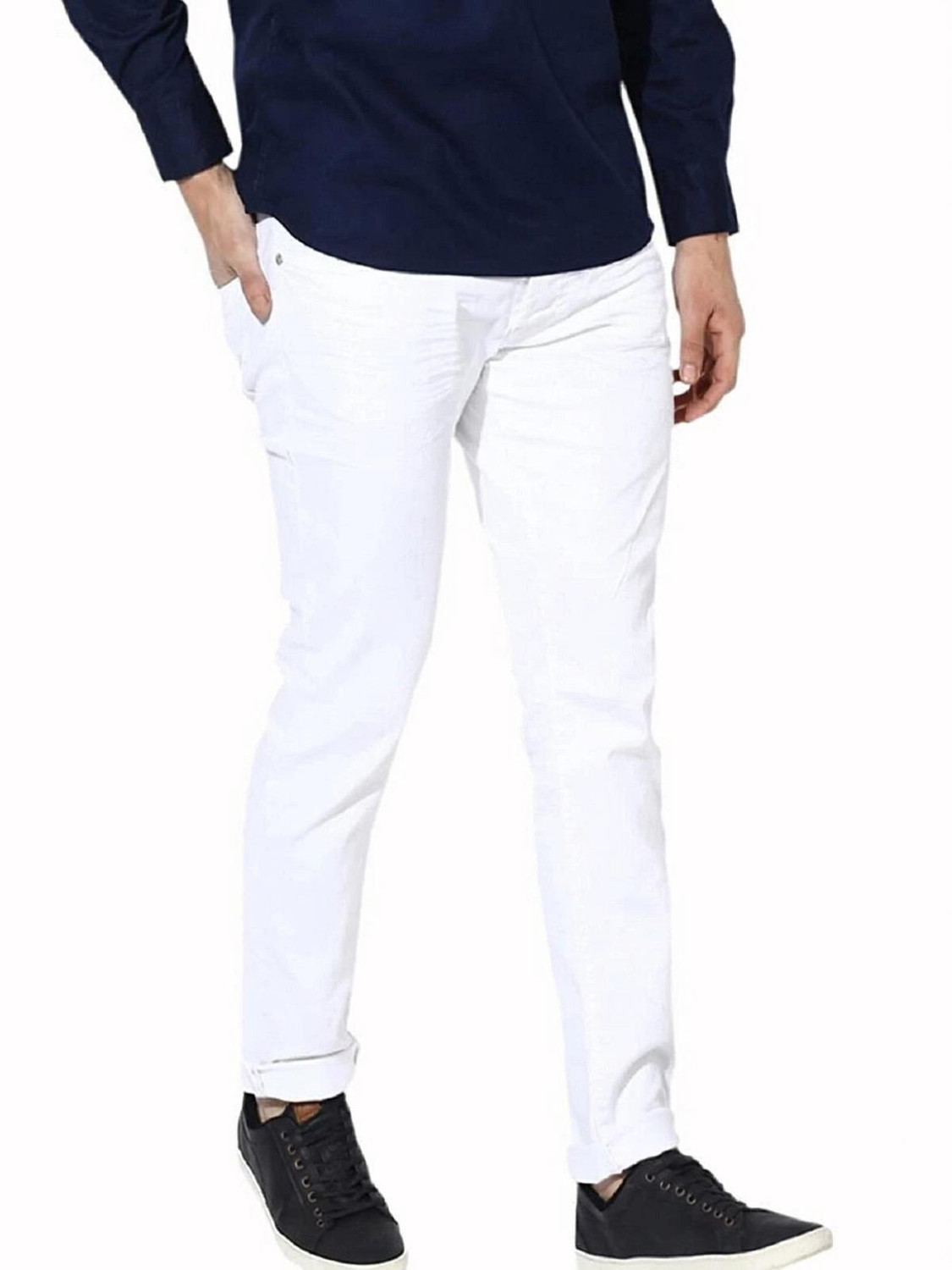 Image of Kimi Regular Men White Jeans